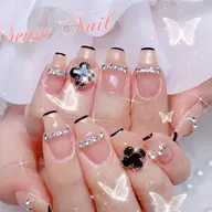 🎄ハンド🍒🦄チップ長さだし+持ち込みデザイン(デザイン、パーツ10本まで)13980🩷💗