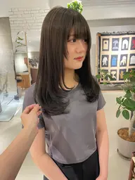 カット+髪質改善カラー+Mトリートメント🍒