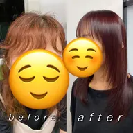 【酸性ストレート】縮毛矯正＋トリートメント✨