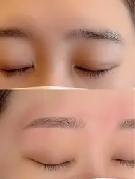 眉毛Waxスタイリング×間引き毛量調整×眉毛ティント