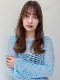 人気No.1🍑骨格補正小顔カット+カラー