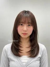 【レイヤーカット+縮毛矯正】※条件確認必須