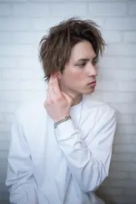 メンズ限定外国人風イルミナカラー&ドライカット✨東京でイルミナカラーが得意な美容室・美容院 中野