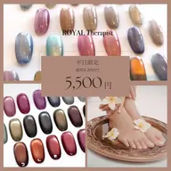 【平日限定】《foot/オフなし》トレンド60色マグネット✖️フットバス🫧ケア込み✨ベースは自爪に優しいパラジェル使用