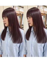 【✨ご新規様人気No1クーポン✨】似合わせカット+髪質改善カラー+髪質改善前髪ポイントストレート
