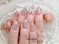 🉐限定コース🉐ワンカラー➕4指ラメグラデ ーション、6指パーツ付け放題🦋🎀🤩大きめ、小さめ100%無料