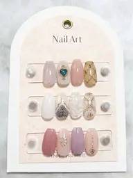 ⭐️ジェルアート2本set ⭐️ご新規オフ無料⭐️10本中2本アート(アートは季節ごとに変わるサロンのサンプルから選択)