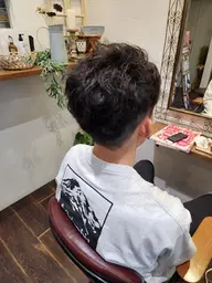 【新規】メンズカット+ニュアンスパーマ+トリートメント