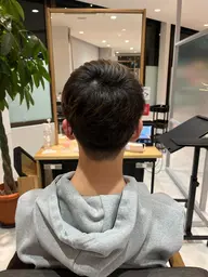 縮毛矯正+メンズカット