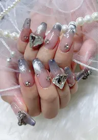 《オフ有り》韓国ネイル🎀ワンホンうるちゅるデザイン🧸💎