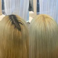 【ブロンドヘアの方に💫】根元だけカラーしたい‼︎ケアブリーチリタッチmenu(オンカラーなし)