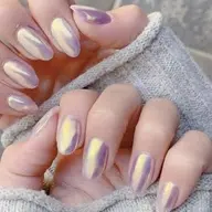 ★オーロラネイル【ワンカラー+透け感ミラ】 5400円(ソフトジェルオフ無料)