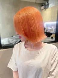 🤍【全員✧︎ミニモ限定】🤍ケアブリーチダブルカラー【全頭ブリーチ＋カラー】