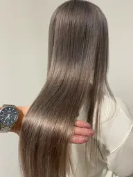 透明感カラー+シルクトリートメント✨ホントに日本人の髪?!透明感ってこういう事👌