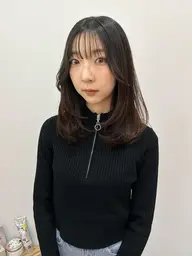 顔タイプ診断付き 【 似合わせお顔まわりカット + カラー + トリートメント  】