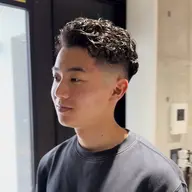 【8月新規】メンズカット+パーマ(極道パーマ、平巻きパーマ)