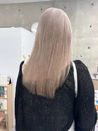 【🌈リピーター様でお得🌈】ケアブリーチ1st付きダブルカラー（1ブリーチ➕前処理トリートメント➕高発色エドルカラー）