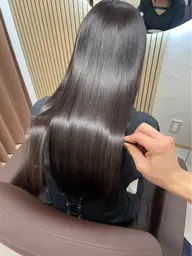 【前髪の内側のうねりに☔️✨】前髪縮毛矯正+カット+超音波トリートメント