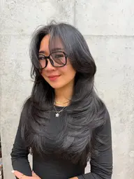 🦋海外風バタフライレイヤー×ブリーチなしカラー🦋