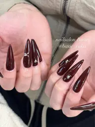 🌴上品シンプルロングネイル🌴長さ出し＋ワンカラー※オフなし