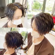メンズカット&コスメパーマ　¥7500
