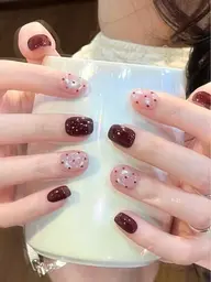 「自爪」2種ジェル＋シンプルドットアート