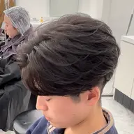 🔥韓国風🔥カルマ・ニュアンス・フェザー、シャドウ、メンズカット+パーマ
