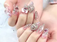 【オフあり・なし共通】ラメグラスカルプ🦋ストーン・パーツつけ放題120分