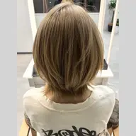 ワンブリーチ+透明感カラー+カット+超音波5step Tr