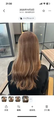 《ケアしながらハイトーン🌟》ケアブリーチダブルカラー🫐🍊