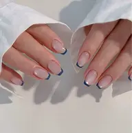 (ペース色付き)フレンチネイル