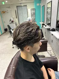 メンズカット➕デザインパーマ➕スパシャンプー💆🏼‍♀️➕クイックトリートメント🫧