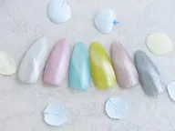 【Jrネイリスト】(オフなし)マグネットネイル🧲奥行きが可愛い🧲自爪を削らないノンサンディングベース使用