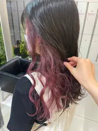 【 10%off 】全体カラー＋インナーカラー（インナーブリーチ込み）