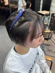 🐚ポイント縮毛矯正➕カット(耳前からかけられます👂)