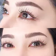 【アンドヘルシー】LEDフラットラッシュエクステ×まつげパーマ80本 ￥9500