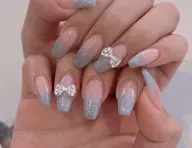 チップ長さ出し10本ワンカラー＋2個パーツ付け🎀