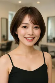 後ろ姿もかわいい丸みショート❤︎