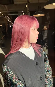 『傷みにくいケアブリーチ☀️』ケアブリーチ&透明感カラー&3ステップトリートメント‼️