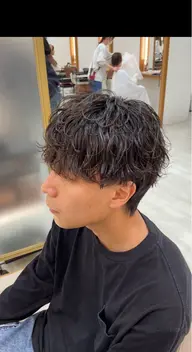 【✨メンズ限定】メンズカット&デザインパーマ（波巻き、ツイスパ、シャドウなどなんでも◎）⚡️