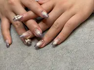 ジェルネイル　シンプルアート(オフ・ケア込み)