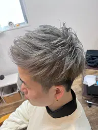 メンズカット＆ダブルカラー(ハイライト　バレイヤージュ)