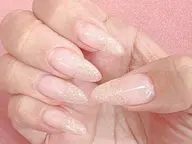 スカルプ長さ出し(⚠️自爪2倍まで)+ワンカラーorラメグラ