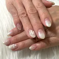 オフあり🩵ハンド/ワンカラー、ラメグラデーション