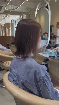 似合わせカット＋艶カラー【根元染め】ナノミストTR