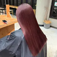 【暖色カラー】赤系ピンク系💄＋うる艶トリートメント付き