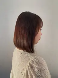 縮毛矯正　※再来のモデル様はInstagramのdmにてご予約お待ちしております☑️