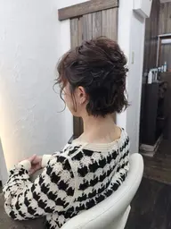 洋装ヘアアレンジ、ヘアセット