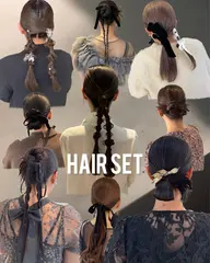 【今っぽヘアセット】結婚式やパーティライブ◎🫧カチモリヘア.シニヨン.ハーフアップ.タイトヘア.ゆるふわ.編みおろし