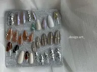 大人可愛い定額アートネイル🌼【甘皮ケア＋オフ有別途1000円】